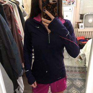 Nike purple light quarter zip